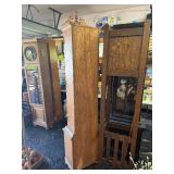 Working Vintage Grandfather Clock w/Pendulum & Weights