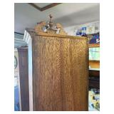 Working Vintage Grandfather Clock w/Pendulum & Weights