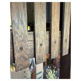 Working Antique Mission Oak Grandfather Clock w/ Pendulum & Weights