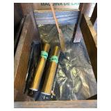 Working Antique Mission Oak Grandfather Clock w/ Pendulum & Weights