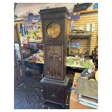 Working Antique Grandfather Clock w/Pendulum & Weights