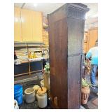 Working Antique Grandfather Clock w/Pendulum & Weights