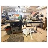 Heavy Duty Industrial Working DELTA Model RT-31 Table Saw w/ RIDGID Heavy Duty 12' Compound Miter Saw