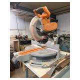 Heavy Duty Industrial Working DELTA Model RT-31 Table Saw w/ RIDGID Heavy Duty 12' Compound Miter Saw