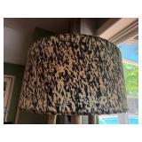 Very Nice Mid Century Torchiere Floor Lamp w/Fiberglass Shade