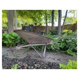 Vintage 1930's Industrial Steel Wheelbarrow