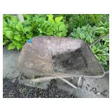 Vintage 1930's Industrial Steel Wheelbarrow