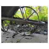 Vintage 1930's Industrial Steel Wheelbarrow
