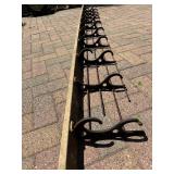 LARGE Original Antique Cast Iron Train Car Hat / Coat / Luggage Rack