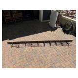 LARGE Original Antique Cast Iron Train Car Hat / Coat / Luggage Rack