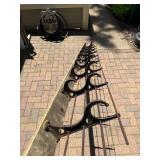 LARGE Original Antique Cast Iron Train Car Hat / Coat / Luggage Rack