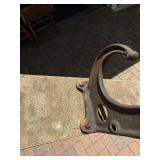 LARGE Original Antique Cast Iron Train Car Hat / Coat / Luggage Rack