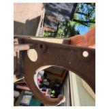 LARGE Original Antique Cast Iron Train Car Hat / Coat / Luggage Rack