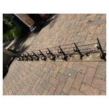 LARGE Original Antique Cast Iron Train Car Hat / Coat / Luggage Rack