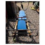 Very Cool Vintage 7' Wooden Steerable Snow Sled