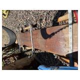 Very Cool Vintage 7' Wooden Steerable Snow Sled