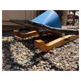 Very Cool Vintage 7' Wooden Steerable Snow Sled