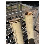 2 Antique Architectural Wood Posts - Approx 5' Tall