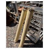 2 Antique Architectural Wood Posts - Approx 5' Tall
