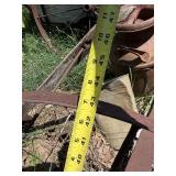 Matching Pair of Antique Iron Wagon Wheels - 43'