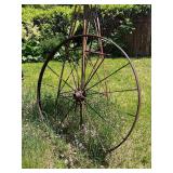 Antique Iron Wagon Wheel - 53'