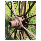 Antique Iron Wagon Wheel - 53'