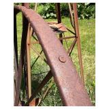 Antique Iron Wagon Wheel - 53'