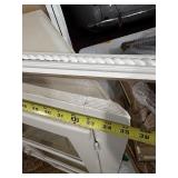 Vintage Painted Wood Corner Cabinet w/Shelves - White