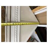 Vintage Painted Wood Corner Cabinet w/Shelves - White