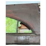 Large Antique Stained Glass Arched Window - AS IS