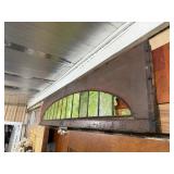 Large Antique Stained Glass Arched Window - AS IS