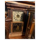 Lot of 4 Antique etc Ogee & other Shelf Clocks & 1 Clock Case
