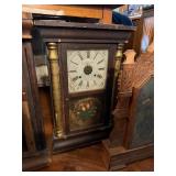 Lot of 4 Antique etc Ogee & other Shelf Clocks & 1 Clock Case