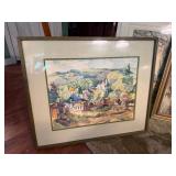 Large Estate Lot of Vintage Artwork - Paintings Signed Prints etc
