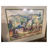 Large Estate Lot of Vintage Artwork - Paintings Signed Prints etc