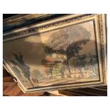 Large Estate Lot of Vintage Artwork - Paintings Signed Prints etc