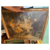 Large Estate Lot of Vintage Artwork - Paintings Signed Prints etc