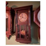 3 Working Antique German etc Wall Clocks