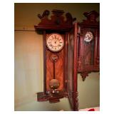 3 Working Antique German etc Wall Clocks