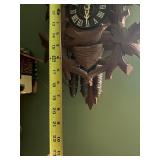 Vintaeg Black Forest Carved Cuckoo Clock w/Weights