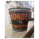 BONDEX Galvanized Metal Advertising Paint Bucket