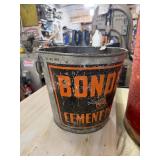 BONDEX Galvanized Metal Advertising Paint Bucket