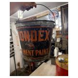 BONDEX Galvanized Metal Advertising Paint Bucket