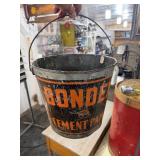 BONDEX Galvanized Metal Advertising Paint Bucket