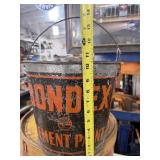 BONDEX Galvanized Metal Advertising Paint Bucket