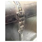 Original 1920's era Domed Black Metal Automobile Trunk