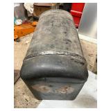 Original 1920's era Domed Black Metal Automobile Trunk
