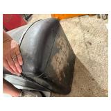Original 1920's era Domed Black Metal Automobile Trunk