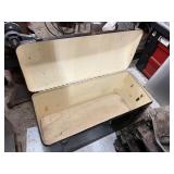 Original 1920's era Domed Black Metal Automobile Trunk