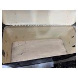 Original 1920's era Domed Black Metal Automobile Trunk